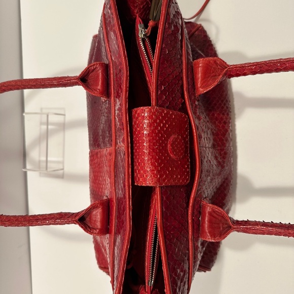 Red Python Women's Bag - Picture 6 of 11